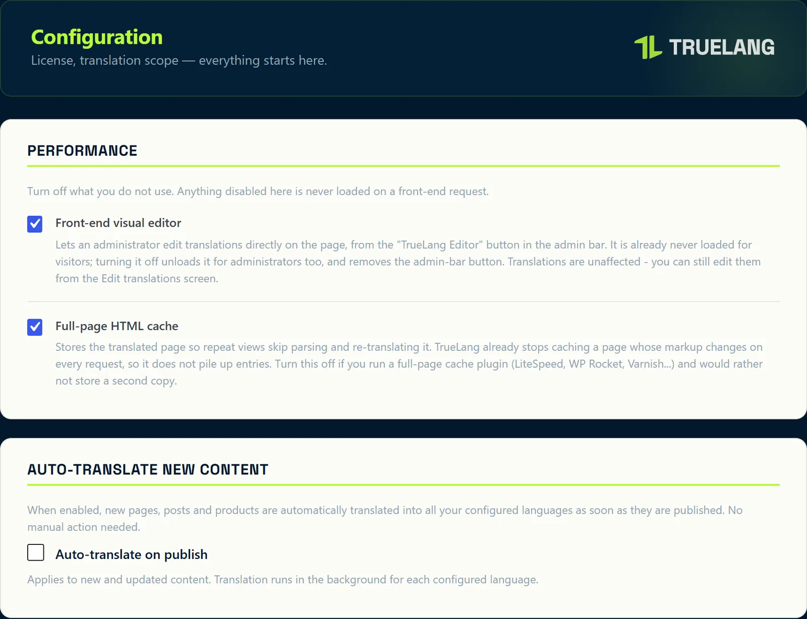 New content translates itself